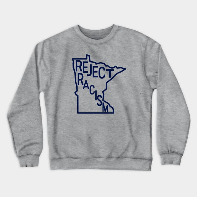 Reject Racism Crewneck Sweatshirt by Midnight Run Studio